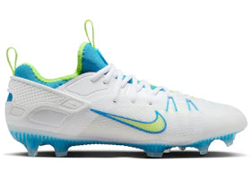 Nike Huarache 9 Elite Low LAX SE White Vivid Blue Volt - vue 360