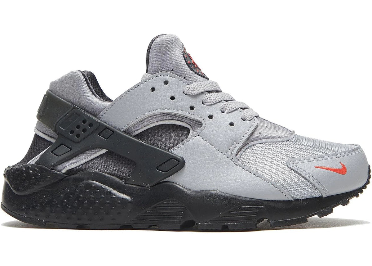Nike Huarache Run Wolf Grey Black (GS) - vue secondaire A