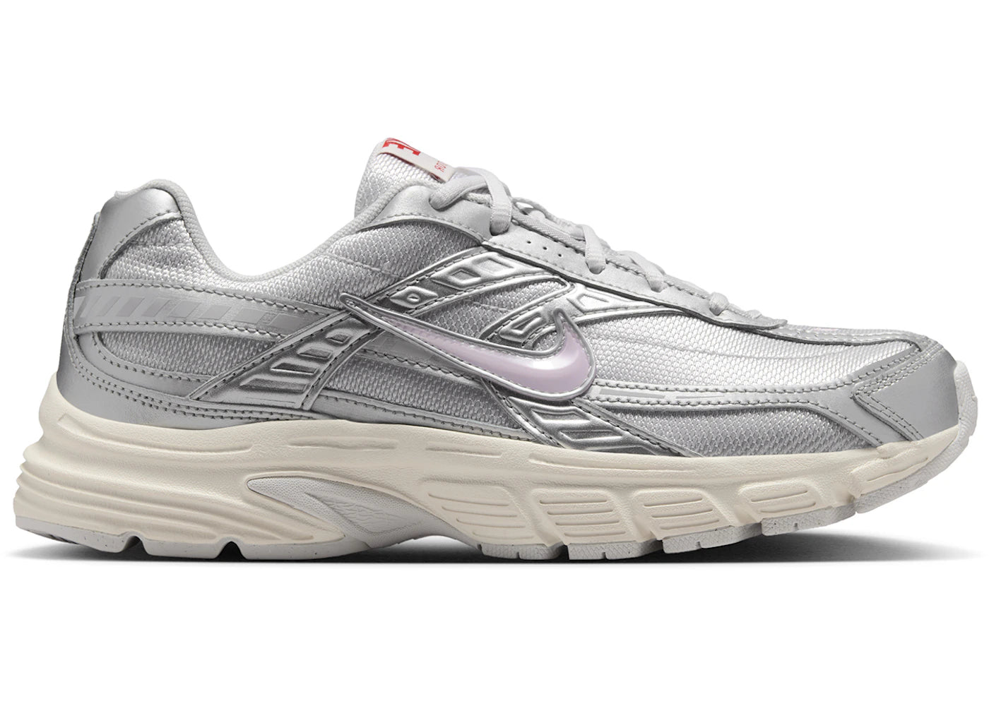 Nike Initiator Vast Grey Metallic Silver Pale Ivory Pink Foam (Women's) - vue 360