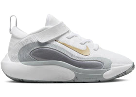 Nike IsoFly White Cool Grey Wolf Grey Metallic Gold Star (PS)