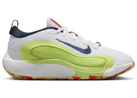 Nike IsoFly White Limelight Light Lemon Twist Midnight Navy (GS) - vue 360