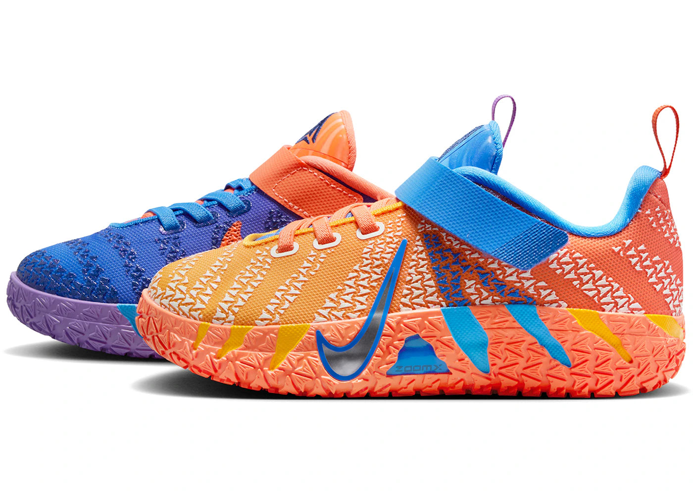 Nike Ja 3 Blue Crystal Turf Orange Midnight Navy Metallic Silver - vue secondaire B