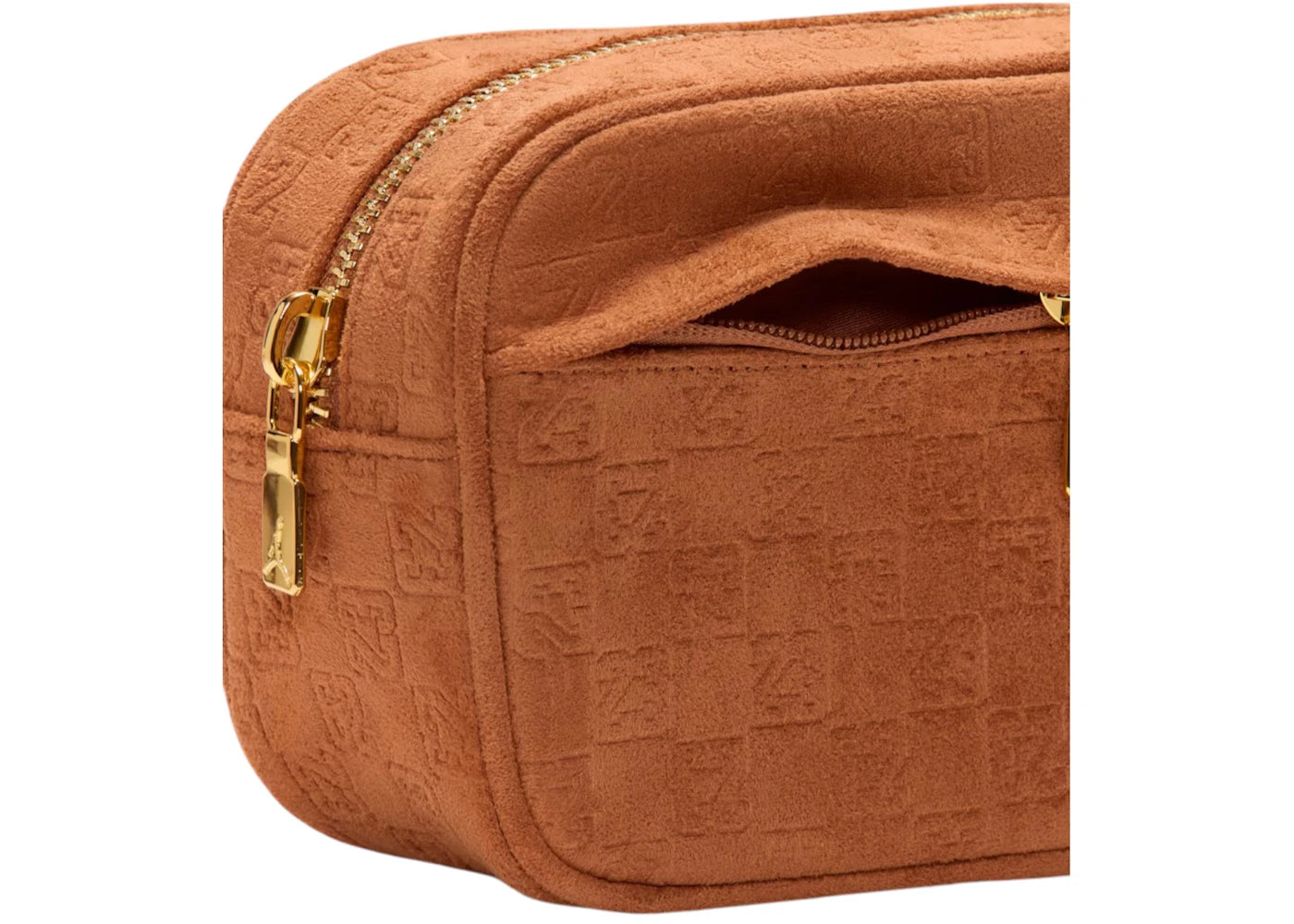Nike Jordan Suede Monogram Camera 1.5L Bag Cognac - vue secondaire B