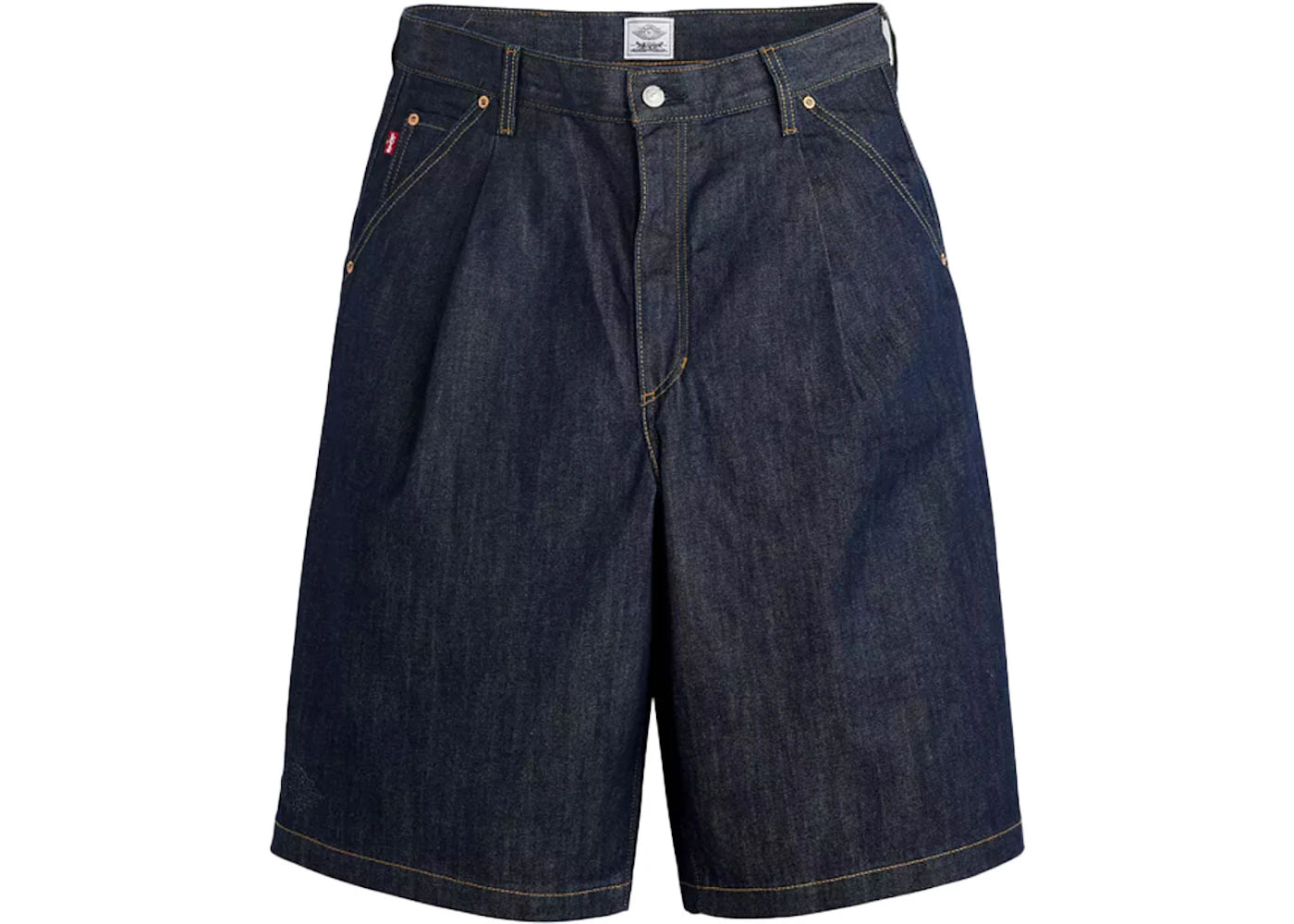 Nike Jordan x Levi's Baggy Shorts Indigo Wash Blue - vue secondaire A