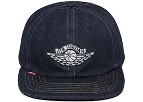 Nike Jordan x Levi's Denim Cap Rigid Rinse Blue - vue 360