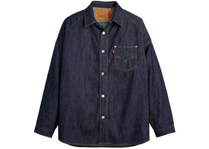 Nike Jordan x Levi's Overshirt Jacket Indigo Wash Blue - authentic Nike apparel