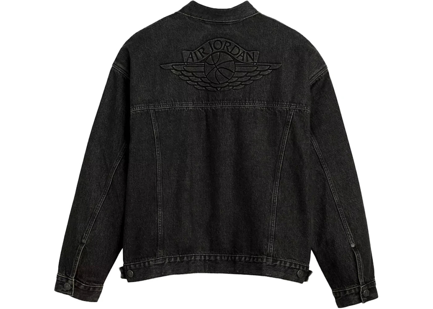 Nike Jordan x Levi's Type III Trucker Jacket Black Wash/Black - vue secondaire A