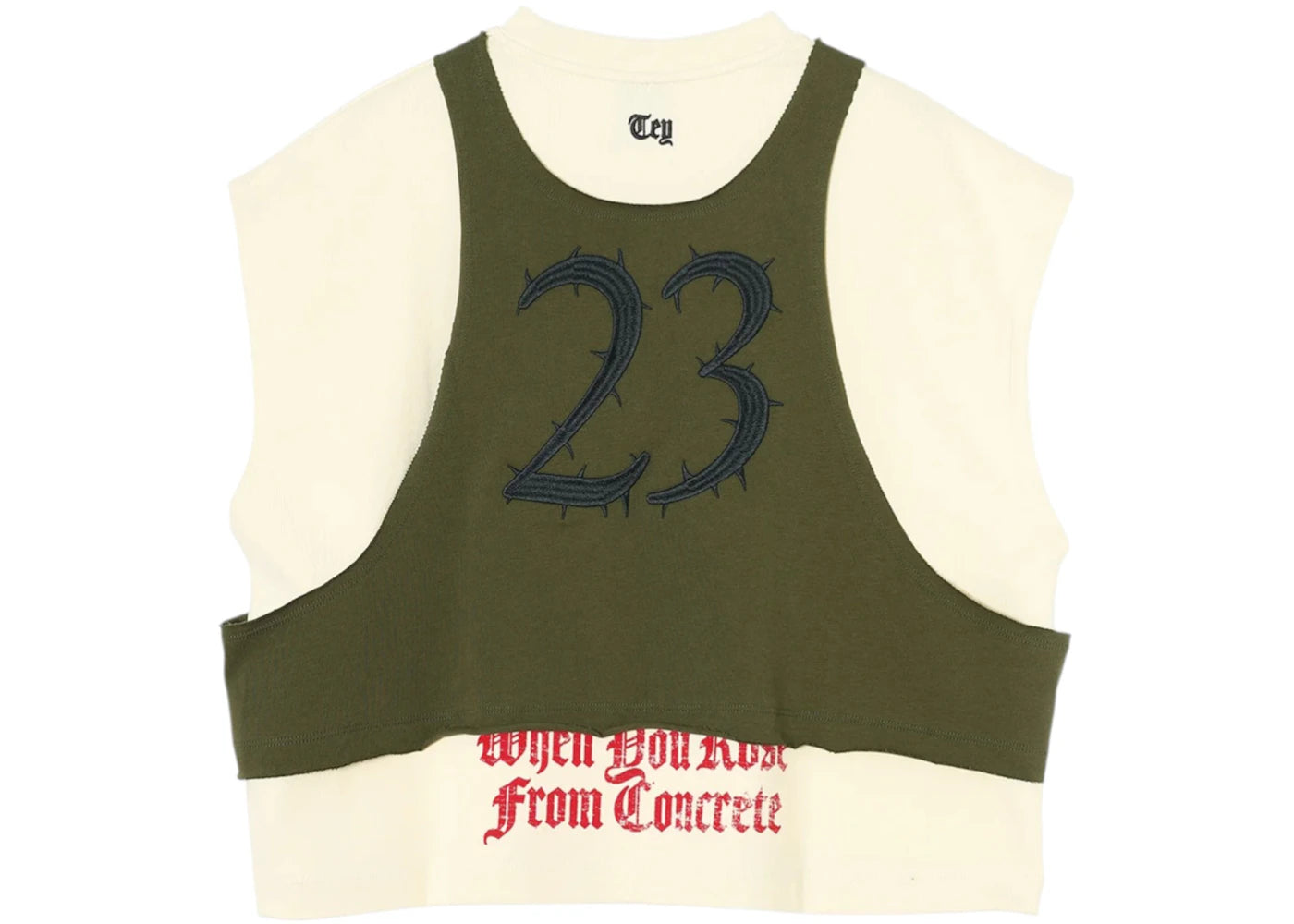 Nike Jordan x Teyana Taylor Women's S/S Tee Rough Green - vue secondaire A