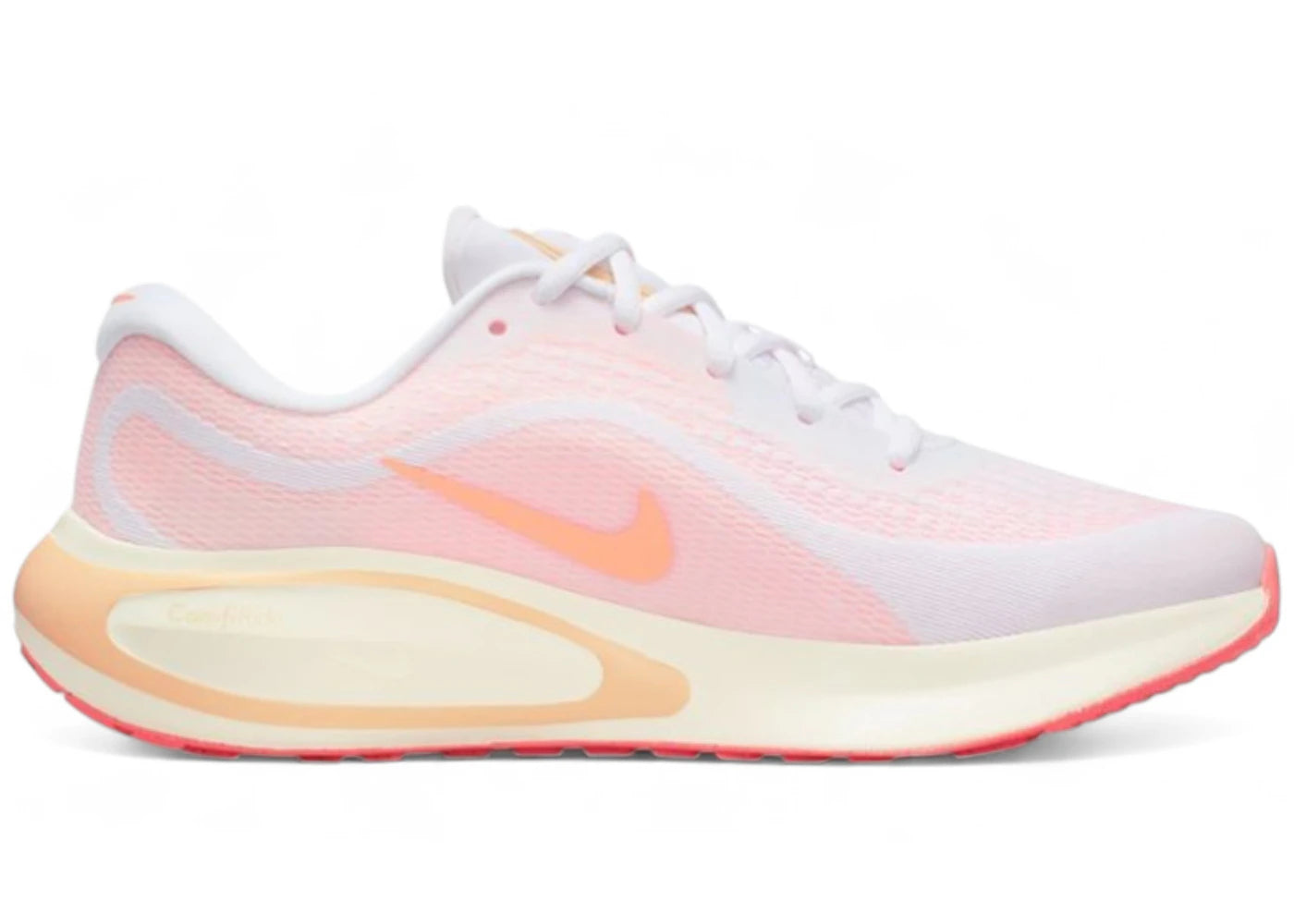 Nike Journey Run White Sail Ice Peach Orange Pulse (Women's) - vue 360