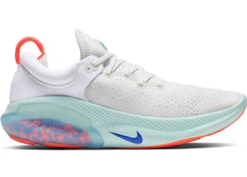 Nike Joyride Run Flyknit White Bright Mango Racer Blue (Women's) - vue 360