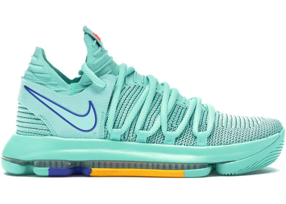 Nike KD 10 Hyper Turquoise sneakers - authentic Nike shoes