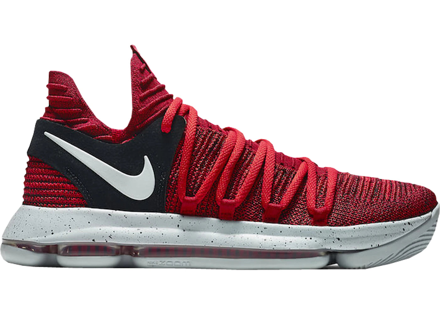 Nike KD 10 University Red sneakers - authentic Nike shoes