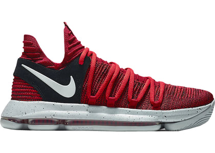 Nike KD 10 University Red sneakers - authentic Nike shoes