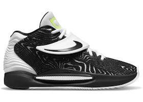 Nike KD 14 TB Black White Volt - vue secondaire A