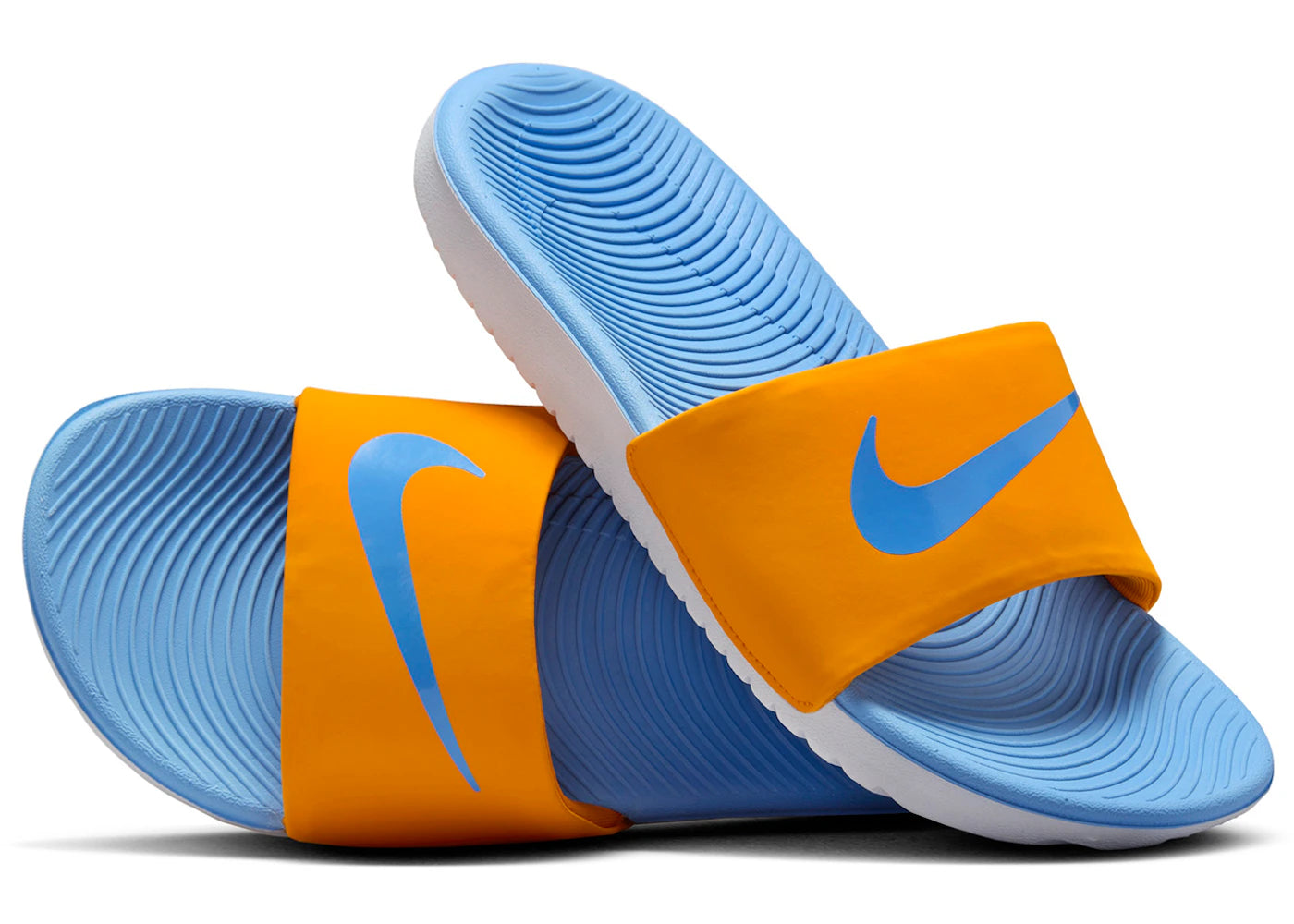 Nike Kawa Slide Orange Peel White University Blue (GS) - vue 360