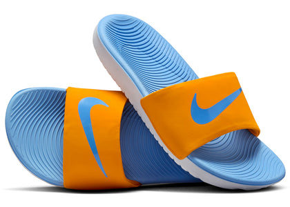 Nike Kawa Slide Orange Peel White University Blue (GS) - authentic Nike sneakers