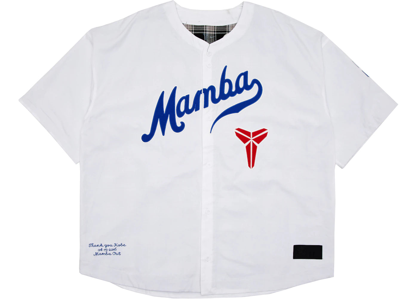 Nike Kobe Bryant Baseball S/S Top White/Blue - vue 360