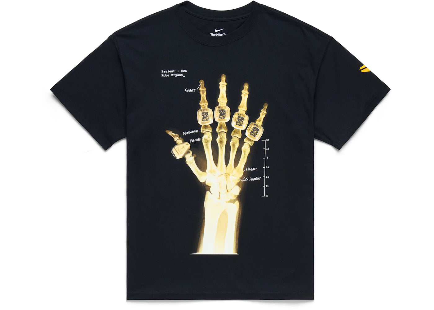 Nike Kobe Bryant Broken Not Beaten T-shirt Black - vue 360