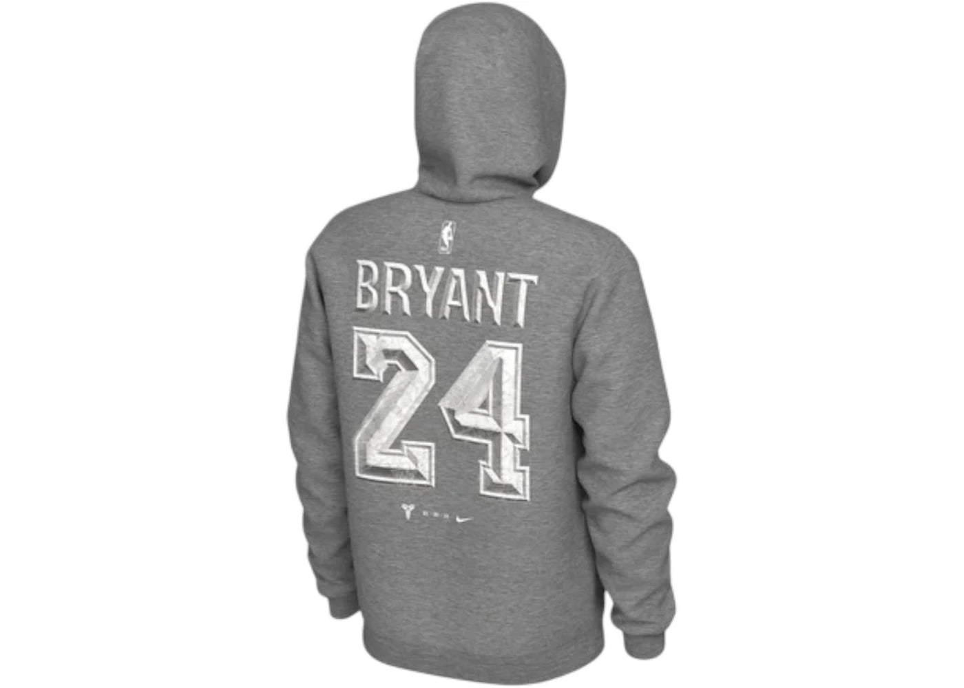 Nike Kobe Bryant Los Angeles Lakers Memorial Statue Hoodie Grey - vue secondaire B
