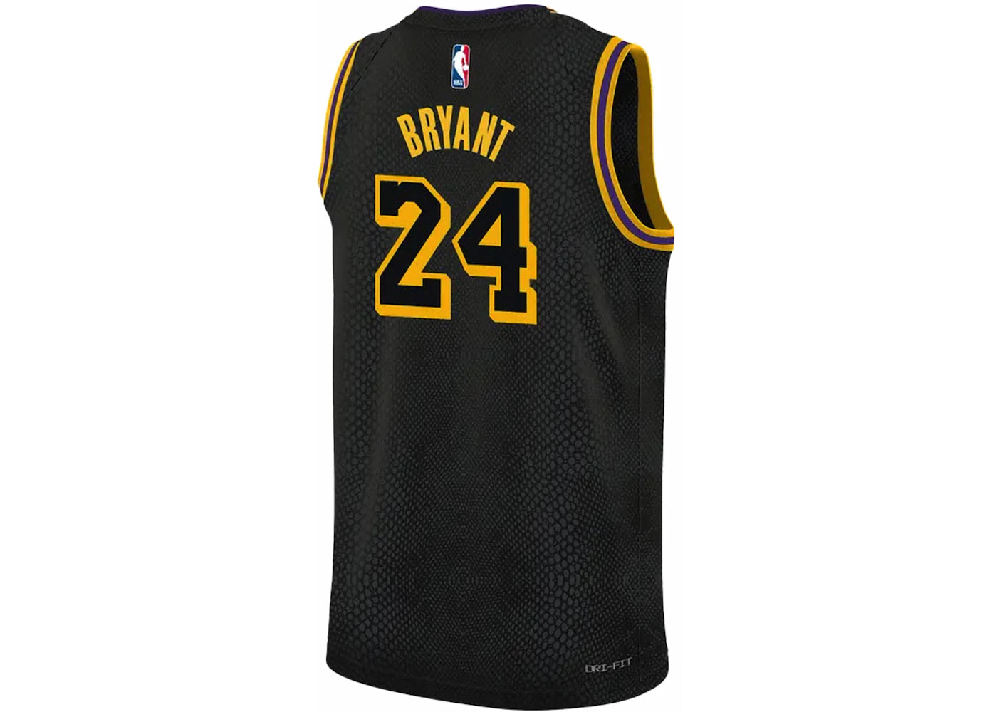 Nike Kobe Mamba Mentality Big Kids Los Angeles Lakers City Edition Swingman Jersey (FW23) Black - vue secondaire A