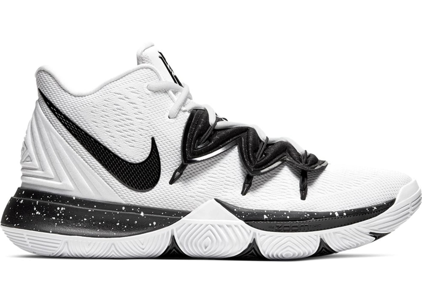 Nike Kyrie 5 Team White Black - vue secondaire A