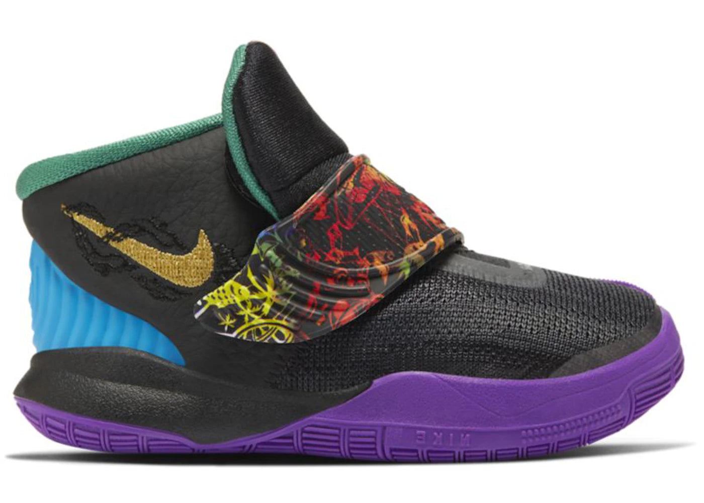 Nike Kyrie 6 Black Laser Blue (TD) - vue 360