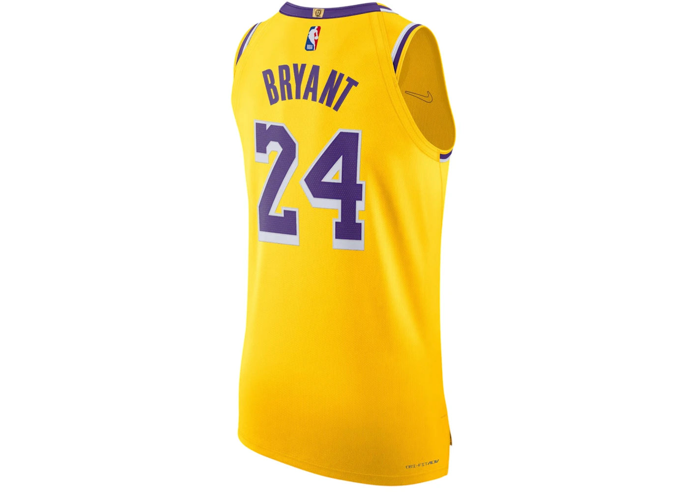 Nike LA Lakers Kobe Bryant #24 Leave A Legacy Jersey Yellow - vue secondaire A