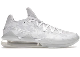 Nike LeBron 17 Low White Camo - vue 360
