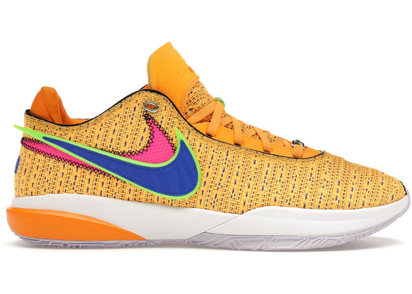 Nike LeBron 20 Laser Orange sneakers - authentic streetwear shoes