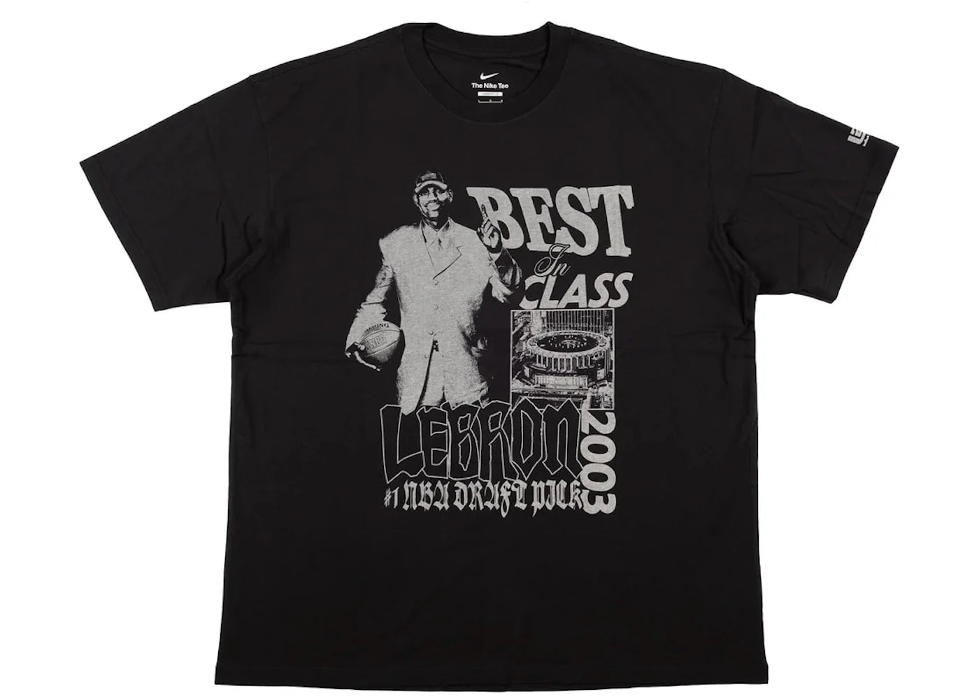 Nike LeBron James "Best In Class" Basketball T-shirt Black - vue 360