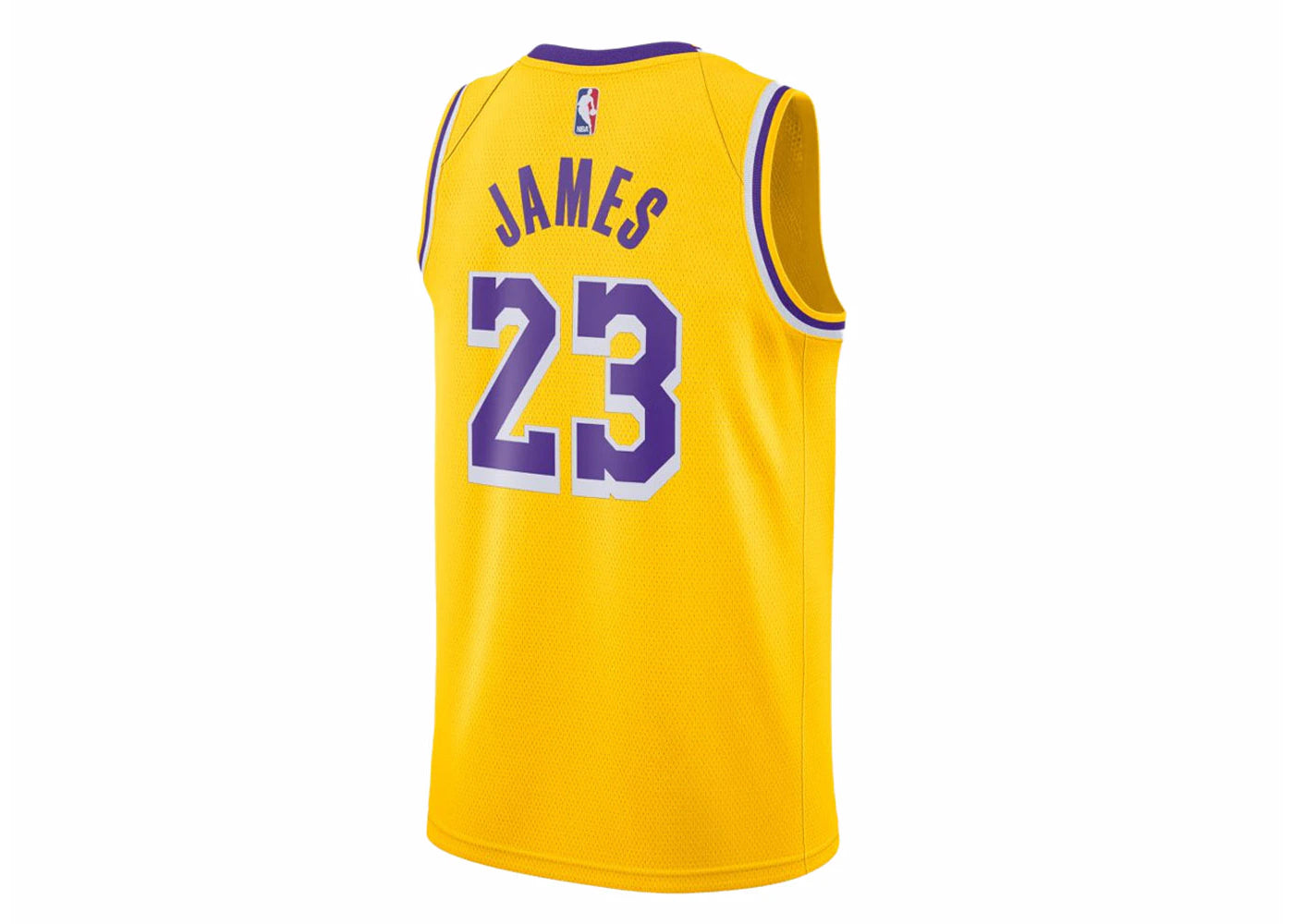 Nike LeBron James Icon Swingman Jersey Yellow - vue secondaire A