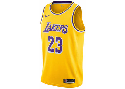 Nike LeBron James Icon Swingman Jersey Yellow - authentic Nike apparel