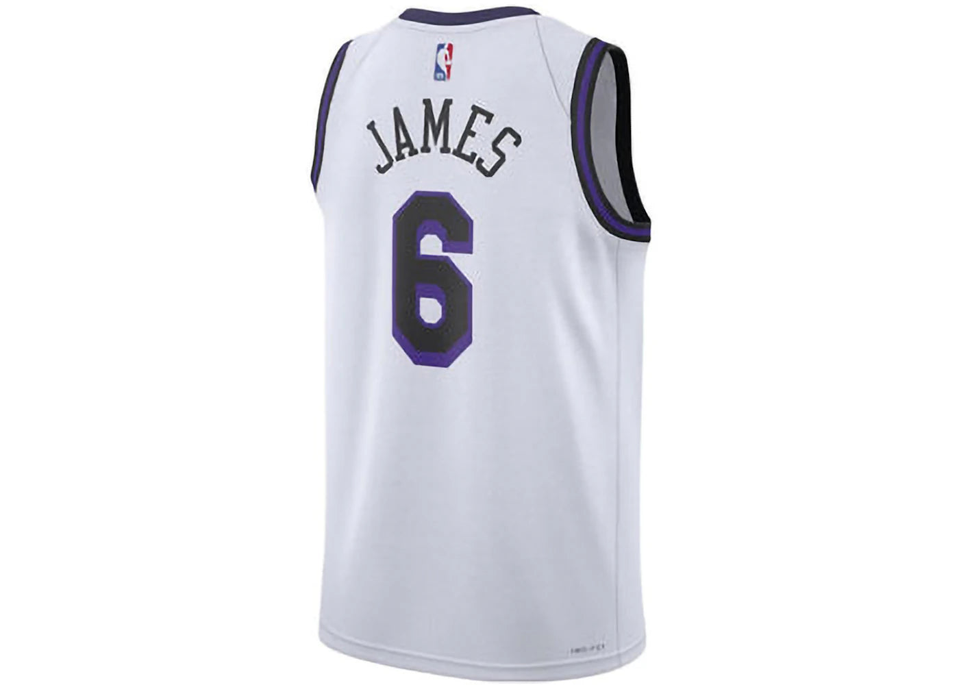 Nike LeBron James L.A. Lakers Dri-FIT Jersey White - vue secondaire A