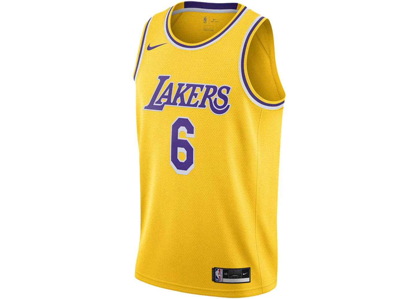 Nike LeBron James Lakers Icon Edition Jersey Yellow/Purple - vue 360
