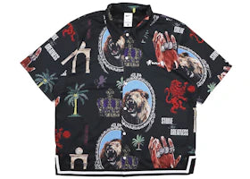 Nike LeBron James Strive For Greatness Button Shirt Black - vue 360