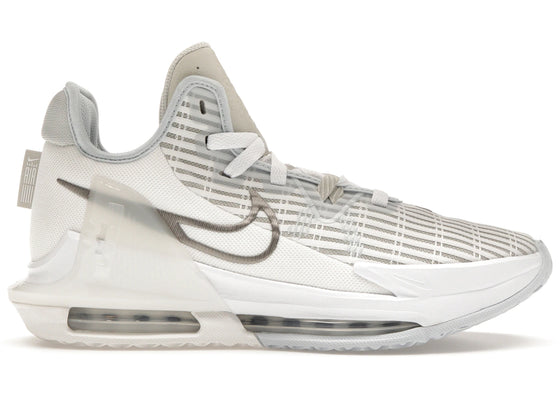 Nike LeBron Witness 6 Summit White Metallic Pewter sneakers - authentic Nike shoes