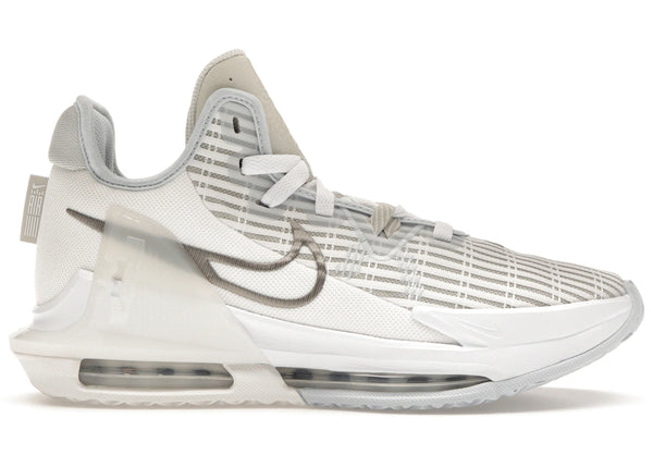 Nike LeBron Witness 6 Summit White Metallic Pewter sneakers - authentic Nike shoes