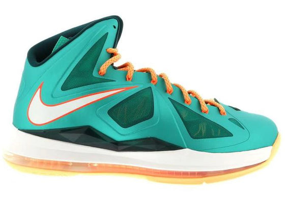 Nike LeBron X Miami Dolphins sneakers - authentic Nike shoes