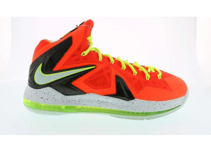 Nike LeBron X Elite Total Crimson sneakers - authentic Nike shoes