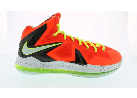 Nike LeBron X Elite Total Crimson sneakers - authentic Nike shoes