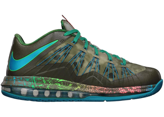 Nike LeBron X Low Reptile sneakers - authentic Nike shoes