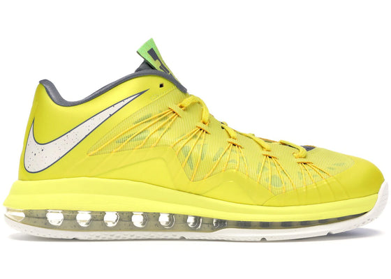 Nike LeBron X Low Sonic Yellow sneakers - authentic Nike shoes