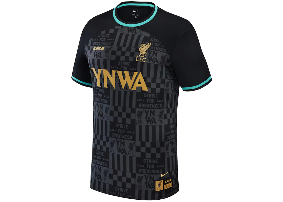 Nike Liverpool x LeBron James 2023/24 Stadium Replica Jersey Black - vue secondaire A