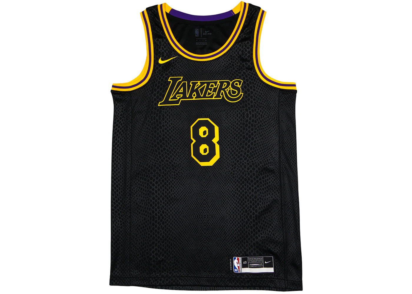 Nike Los Angeles Lakers Kobe Bryant Black Mamba City Edition Swingman Jersey Black/Gold - vue secondaire A