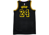 Nike Los Angeles Lakers Kobe Bryant Black Mamba City Edition Swingman Jersey Black/Gold
