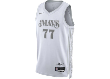 Nike Luka Dončić Dallas Mavericks Dri-Fit Jersey White - authentic Nike apparel