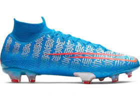 Nike Mercurial Superfly 7 Elite CR7 FG Blue Hero Total Orange - vue 360