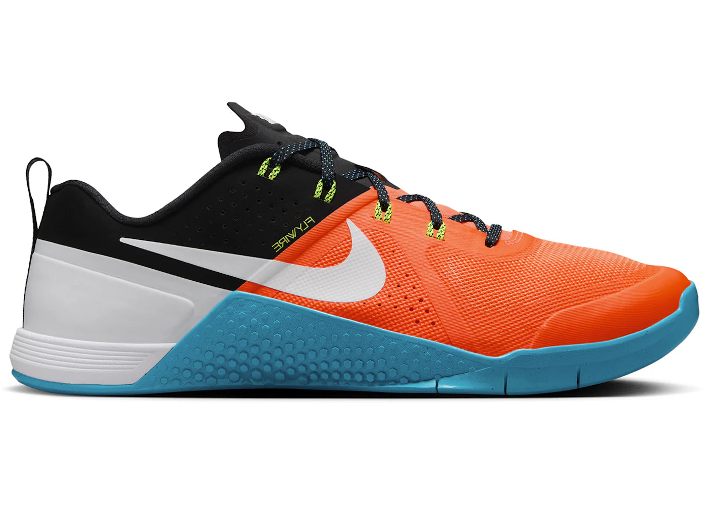 Nike Metcon 1 OG Total Orange Blue Lagoon Black White - vue 360