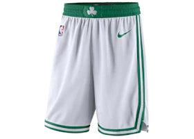 Nike NBA Boston Celtics Association Edition Swingman Dri-FIT Shorts White/Green - vue 360