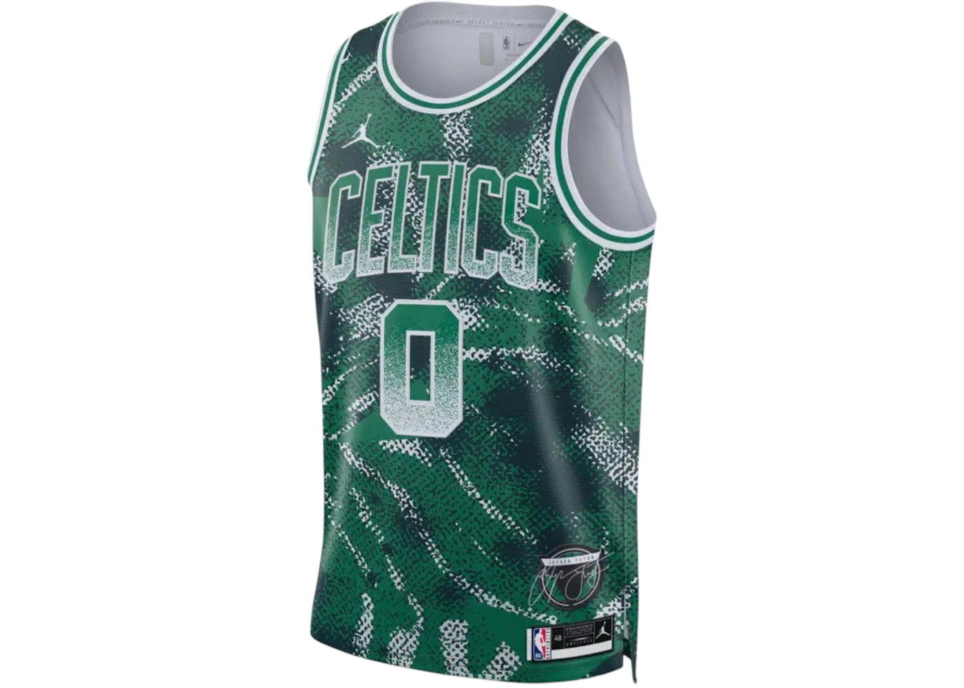 Nike NBA Boston Celtics Jayson Tatum 0 2025/26 Select Series Jersey Green - vue secondaire A